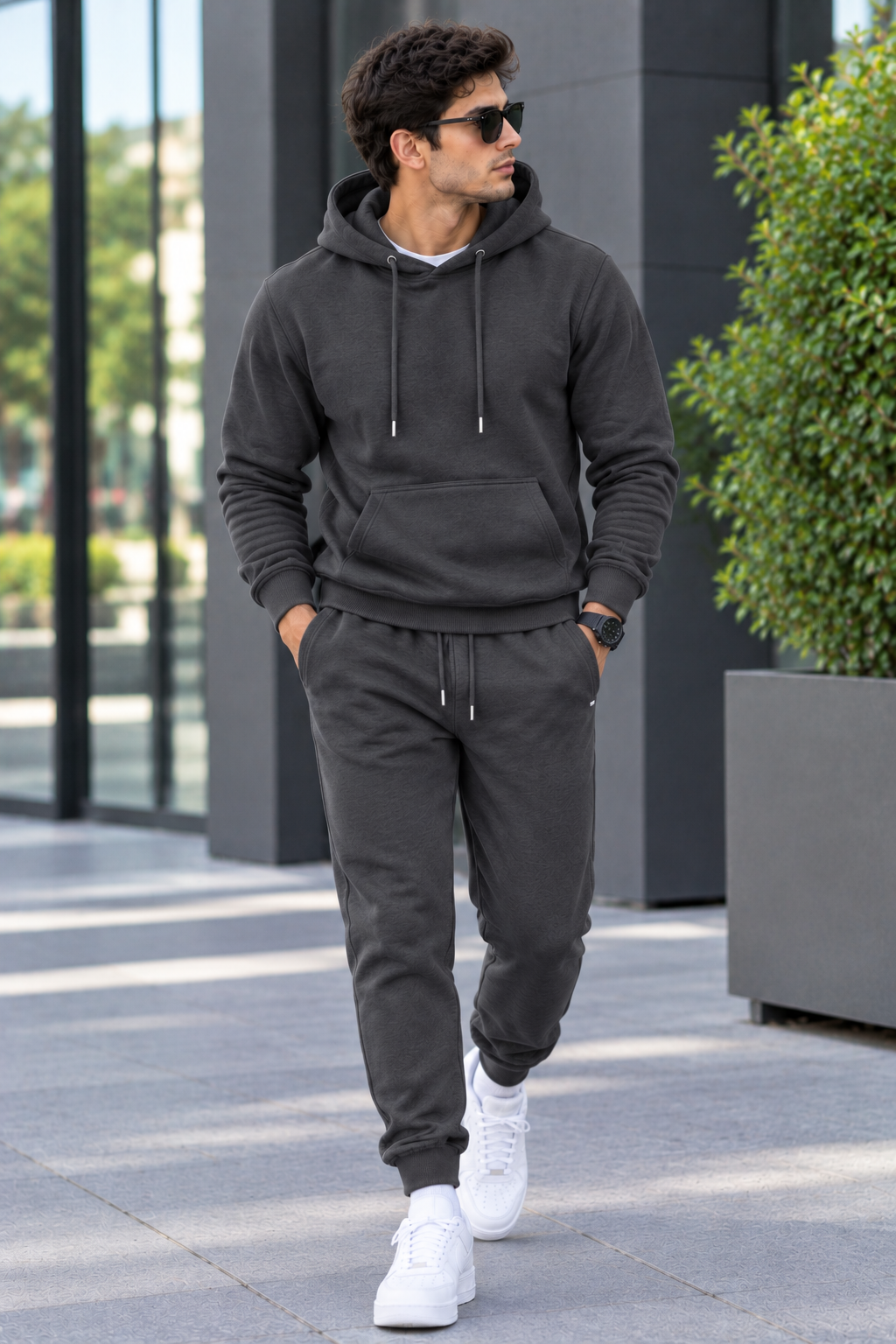 Premium Winter Track Suit - Charcoal