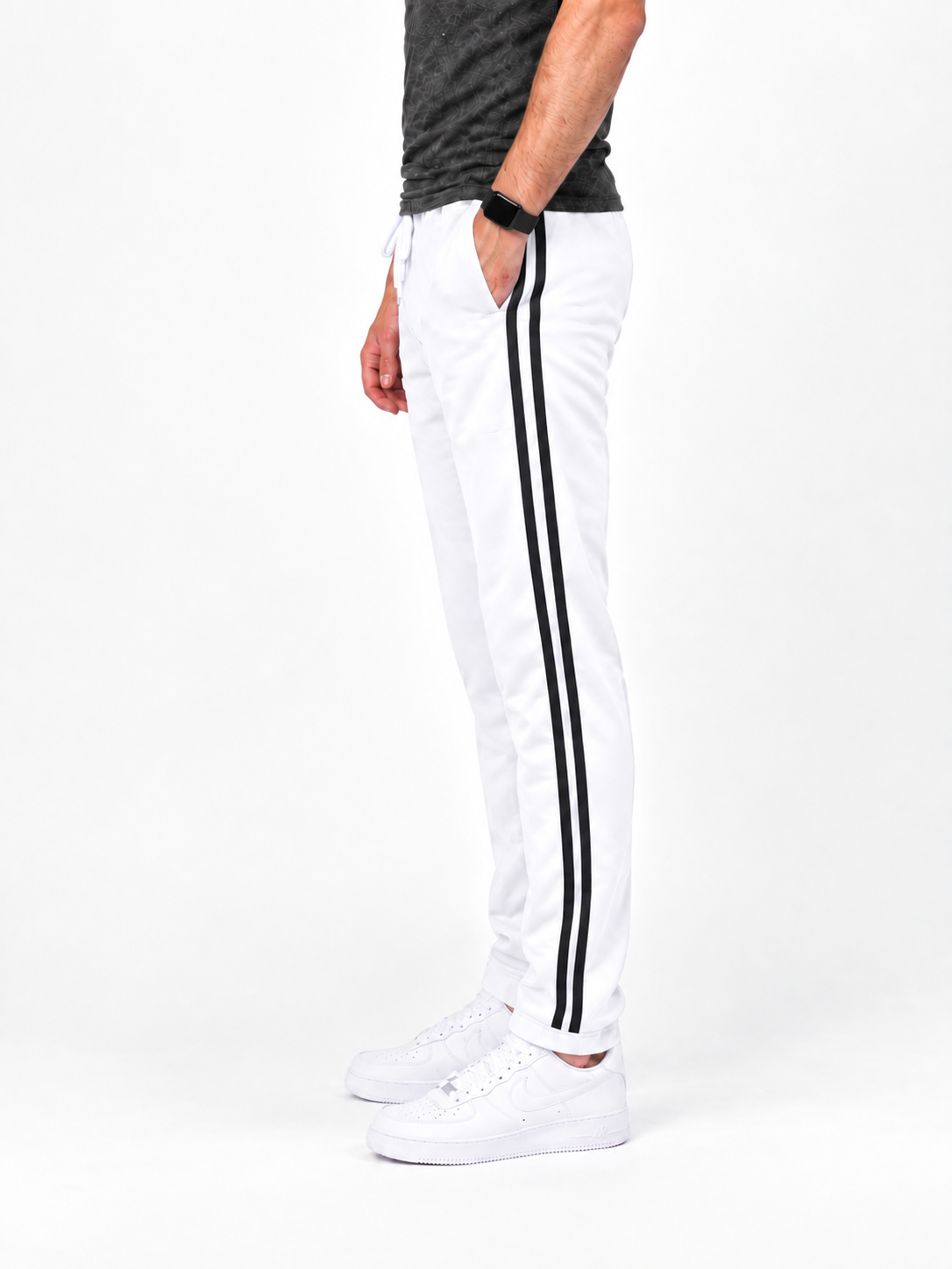 Men’s Jogger Trousers , Comfortable & Stylish White