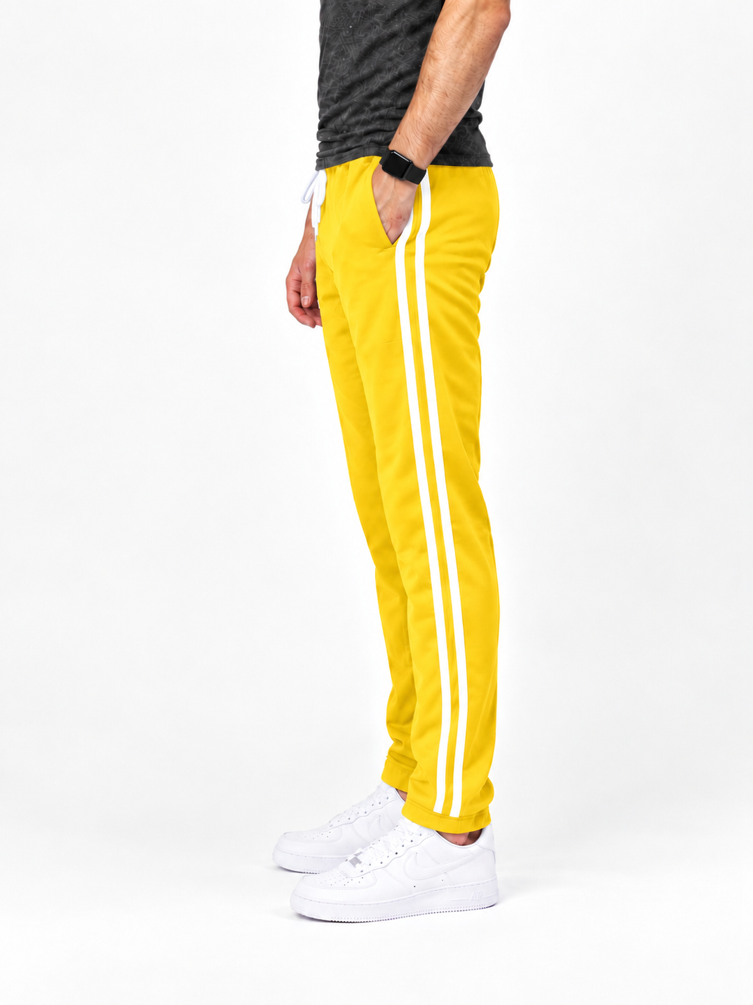 Men’s Jogger Trousers , Comfortable & Stylish Yellow