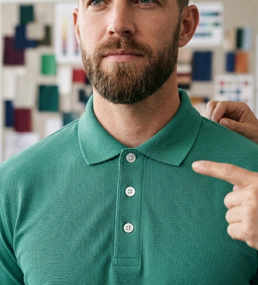 Polo Collar Tipping Men's Polo Shirt In Zinc