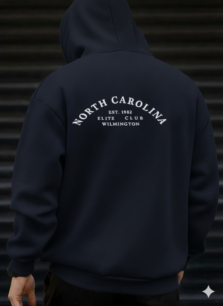 North Carolina Hoodie - Nave Blue