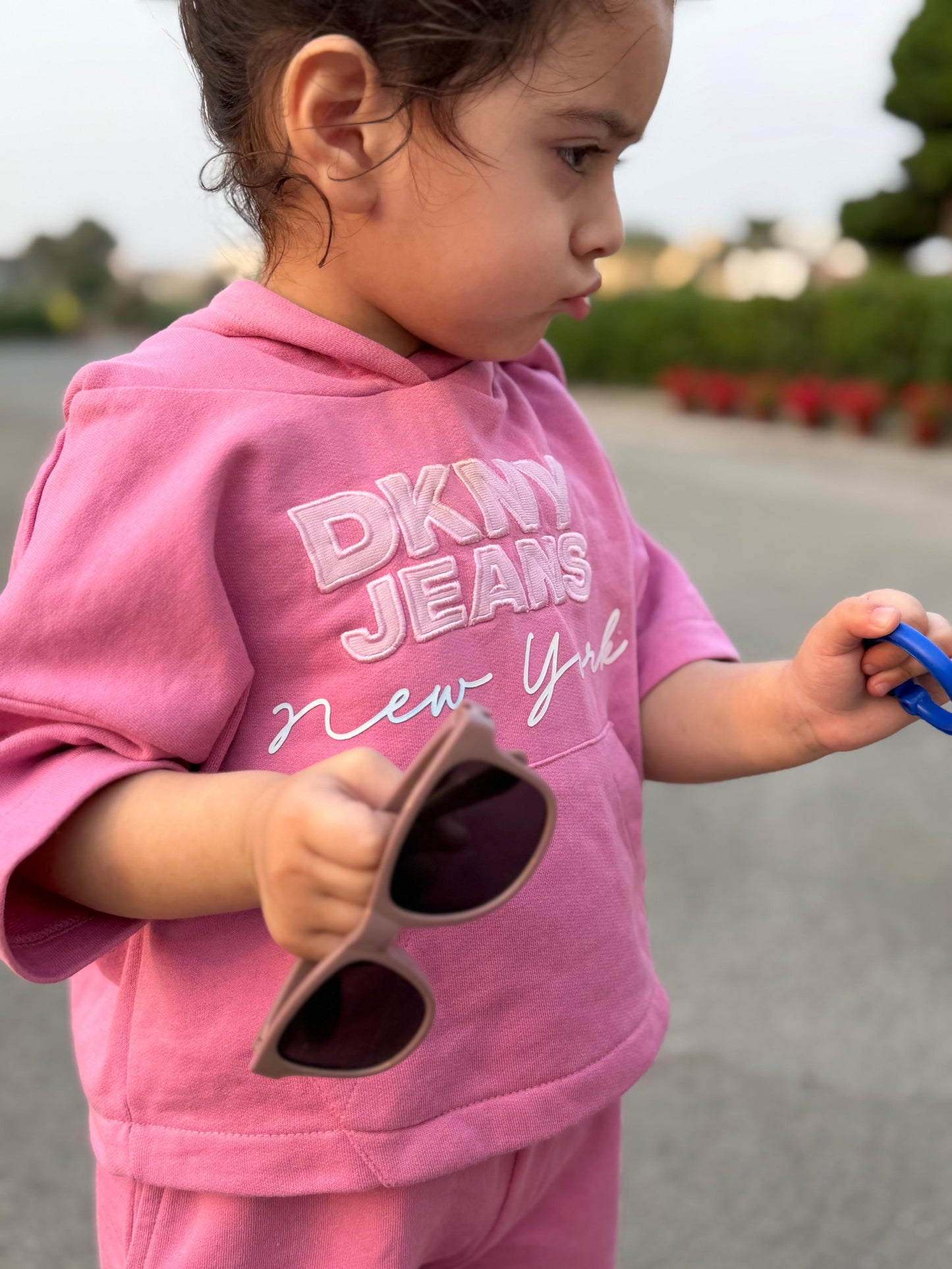 DKNY JEANS Pink (Hoodie Short Sleeves / trouser)