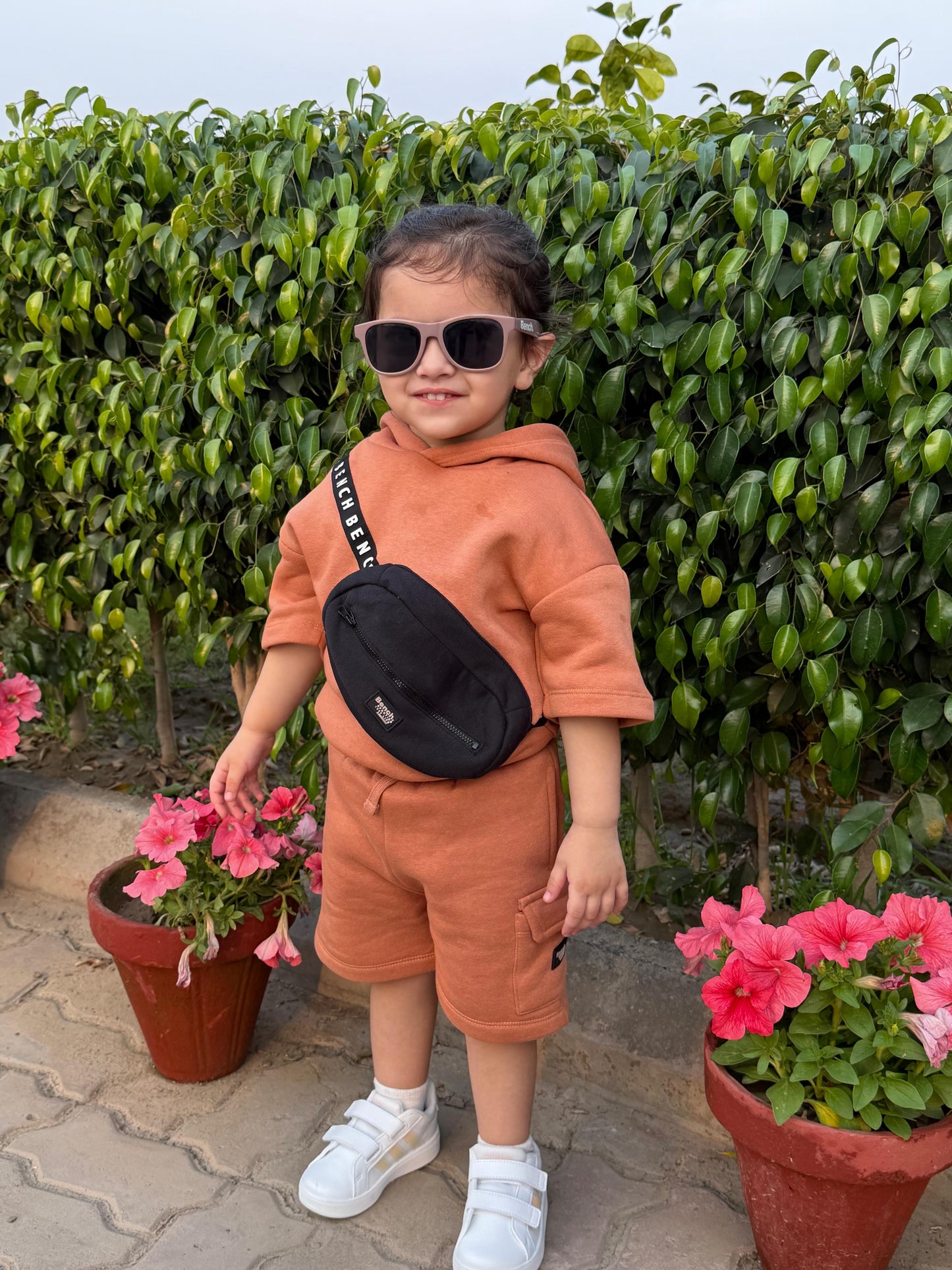 Bench Kids ( Drop Shoulder Hoodie with Shorts)