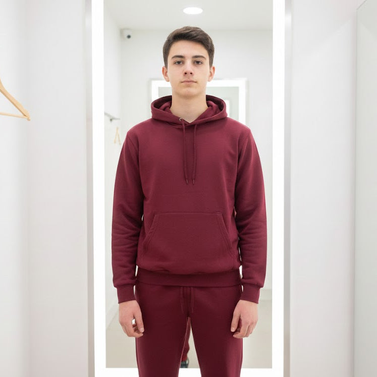 Premium Winter Track Suit - Maroon