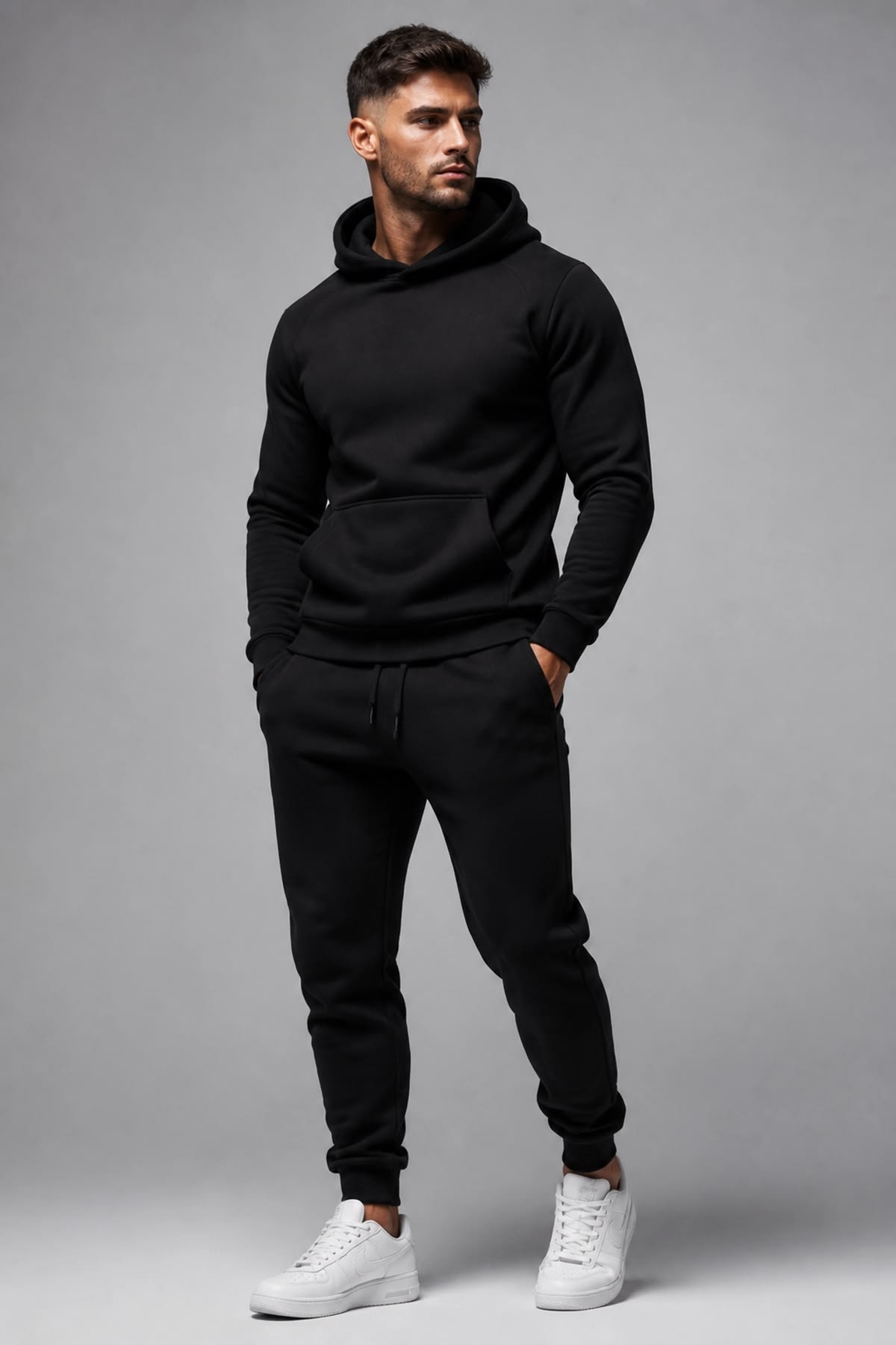 Premium Winter Track Suit - Black
