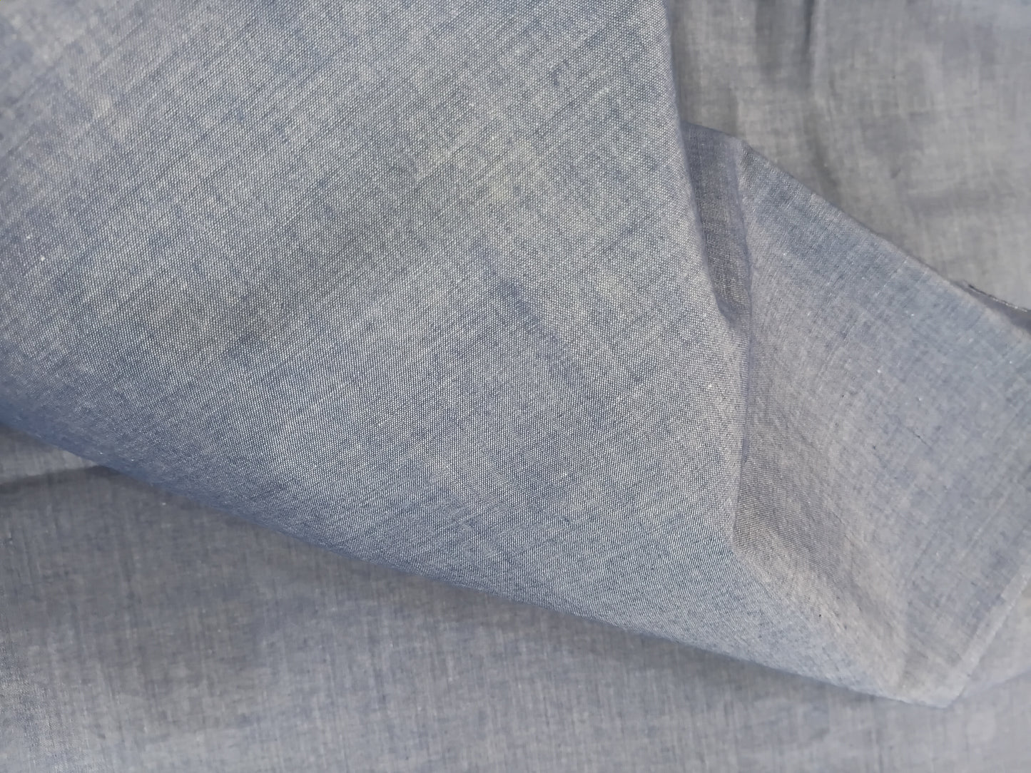 Club italia Chambray Cotton Denim Light Blue