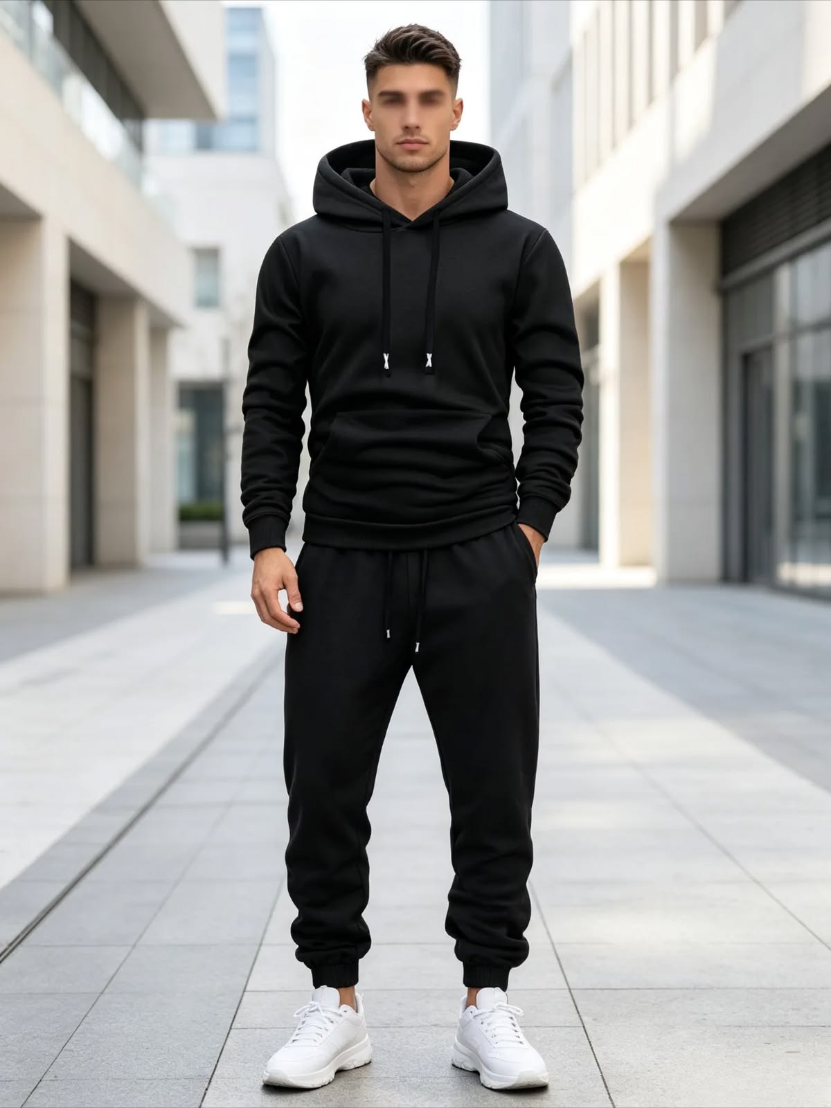 Premium Winter Track Suit - Black