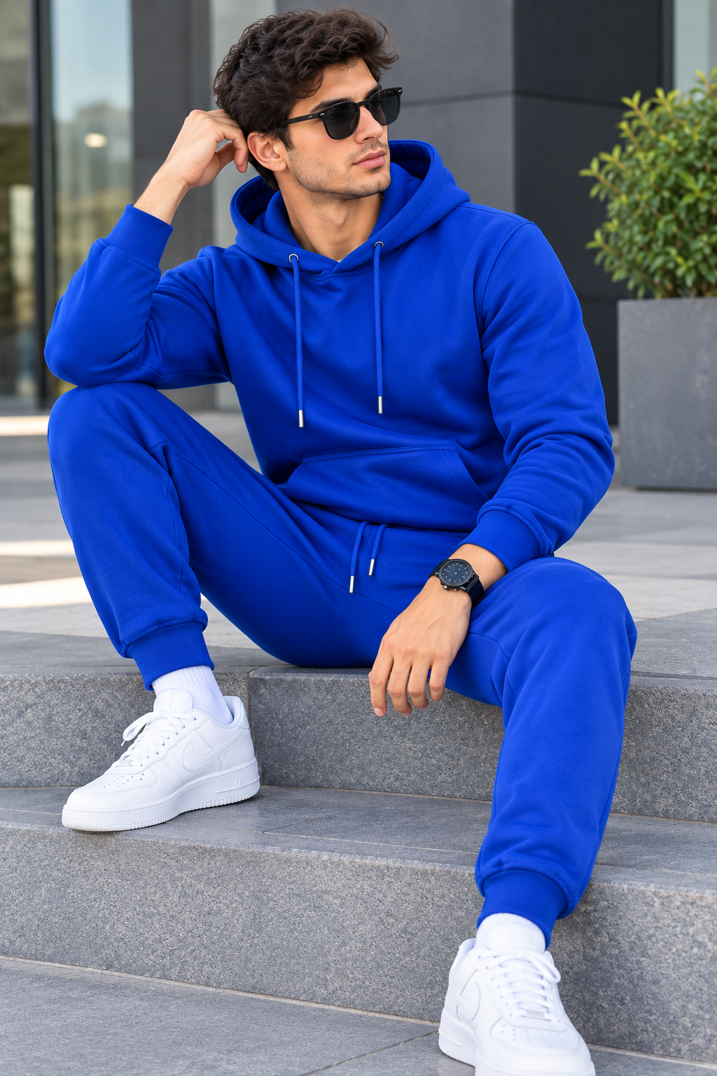Premium Winter Track Suit - Royal Blue