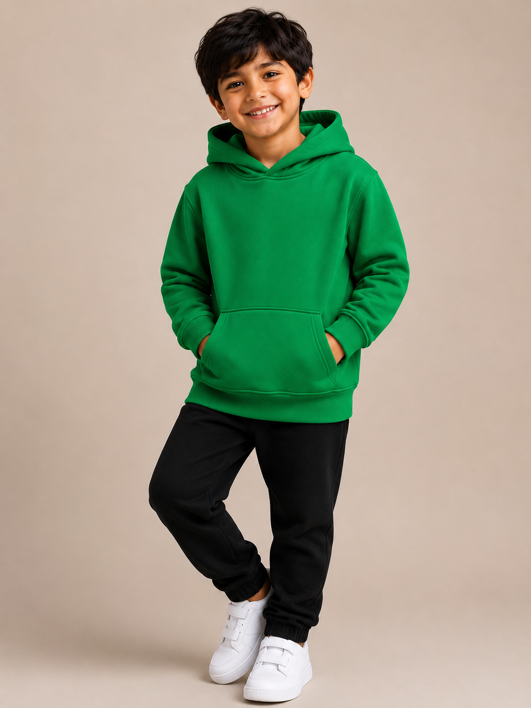 Kids Hooded Sweatshirt - Kelly Green - UC503