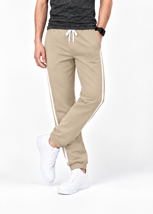 Men’s  Jogger Trousers , Comfortable & Stylish Sand