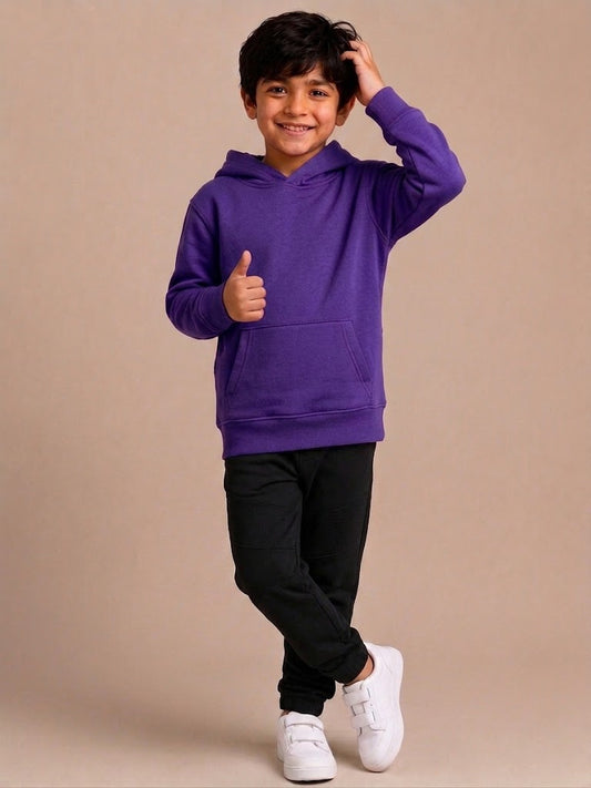 Kids Hooded Sweatshirt - Purple - UC503