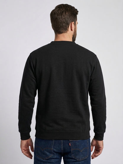 Premium V-Neck Sweatshirt - Black - UC204