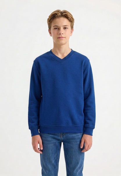 Premium V-Neck Sweatshirt - Royal - UC204