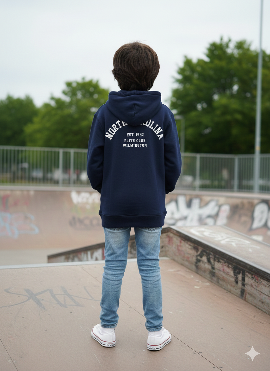 North Carolina Hoodie - Nave Blue