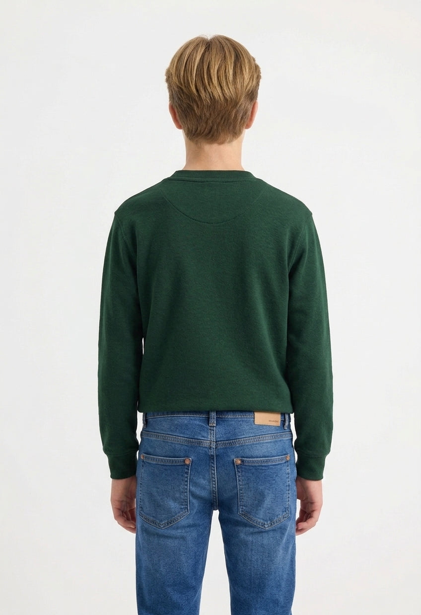 Premium V-Neck Sweatshirt - Bottel Green - UC204