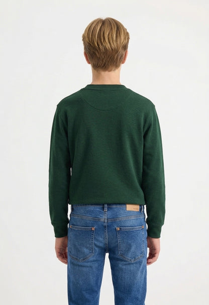 Premium V-Neck Sweatshirt - Bottel Green - UC204