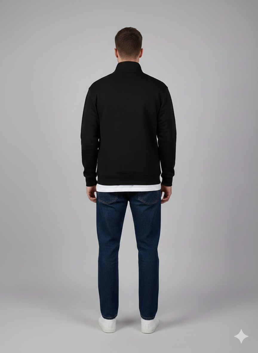 Black Quarter Zip Shirt