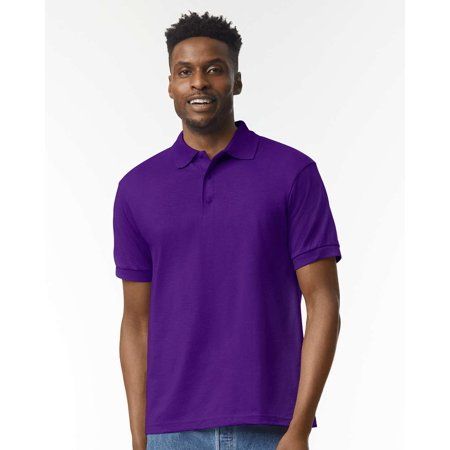 Polo Collar Tipping Men's Polo Shirt In Purple