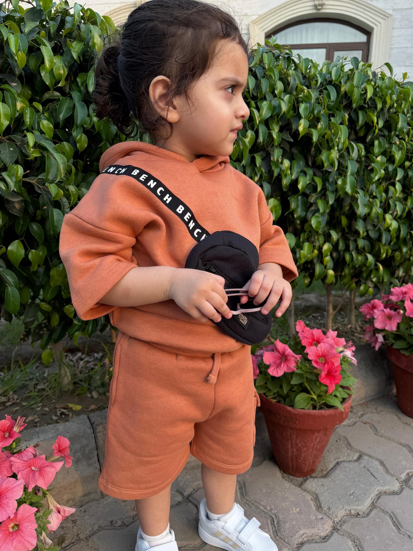 Bench Kids ( Drop Shoulder Hoodie with Shorts)