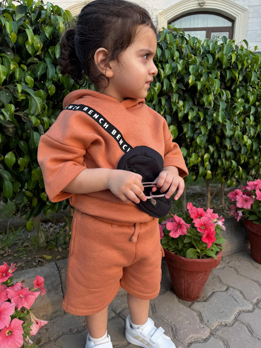 Bench Kids ( Drop Shoulder Hoodie with Shorts)