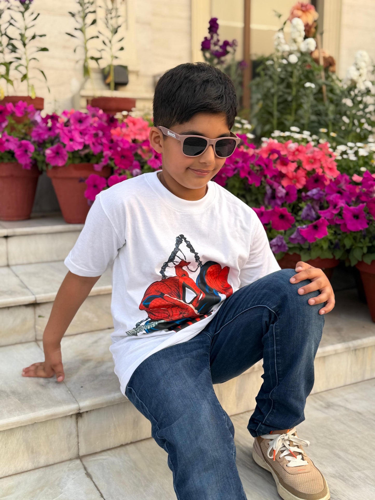 Kids T Shirt White (Spider Man)