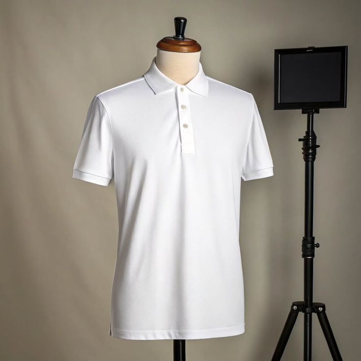 Polo Collar Tipping Men's Polo Shirt In White