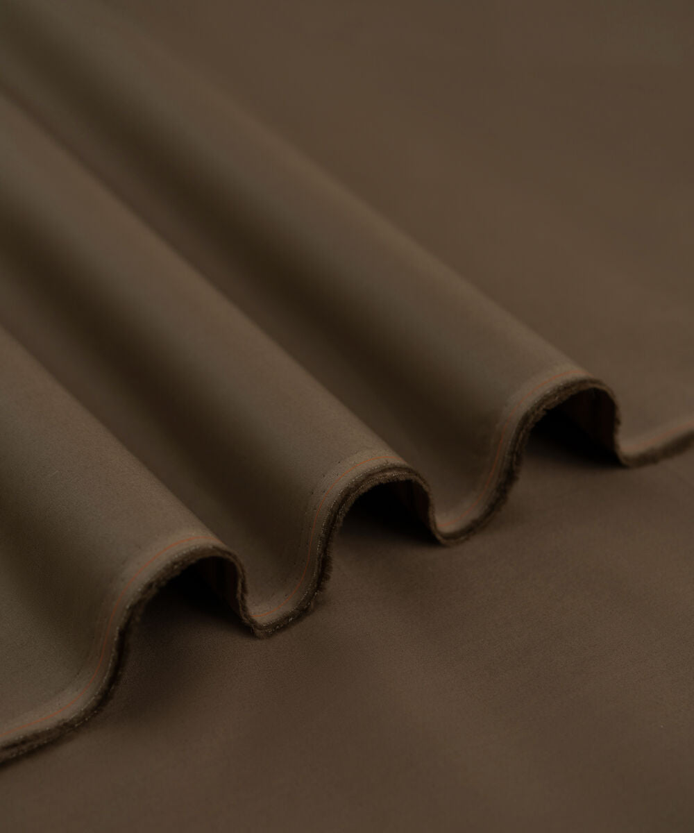 Premium Wash & Wear Boski Suit - Khaki Brown