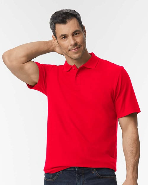 Polo Collar Tipping Men's Polo Shirt In Red