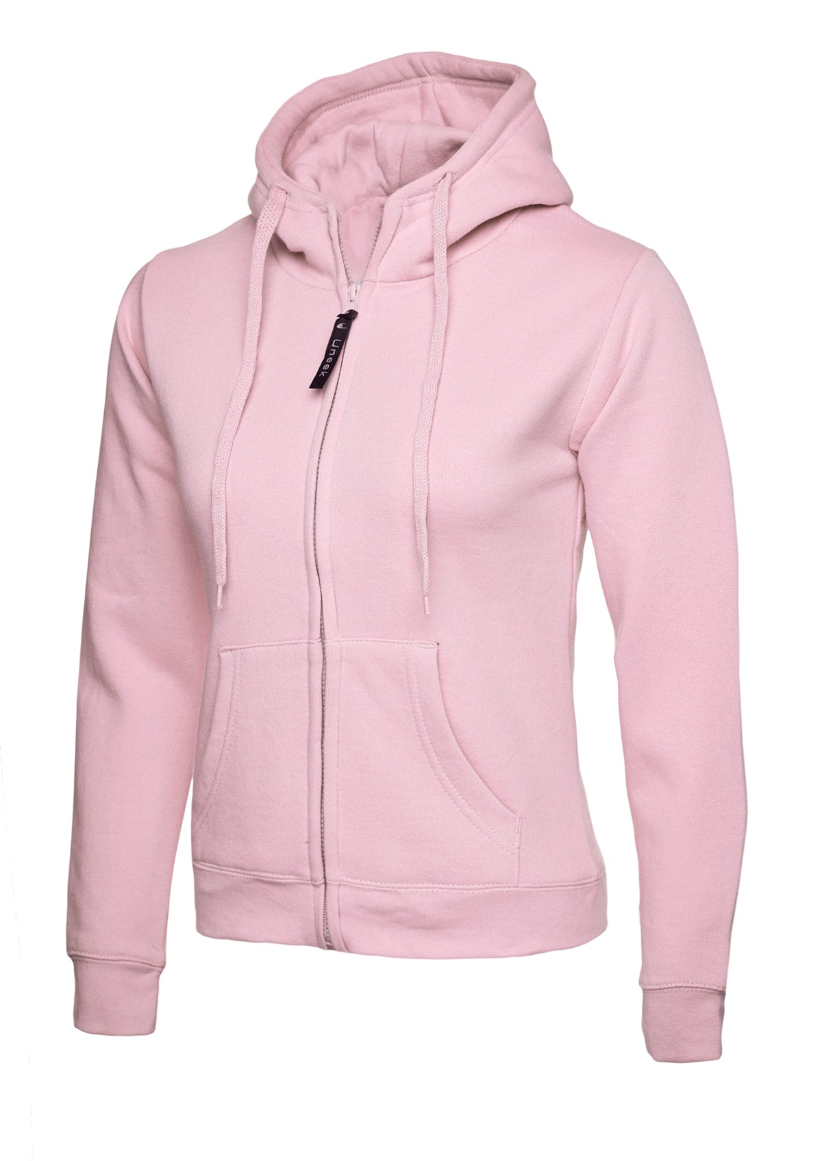 Ladies Classic Full Zip Hooded Sweatshirt - Pink - UC505