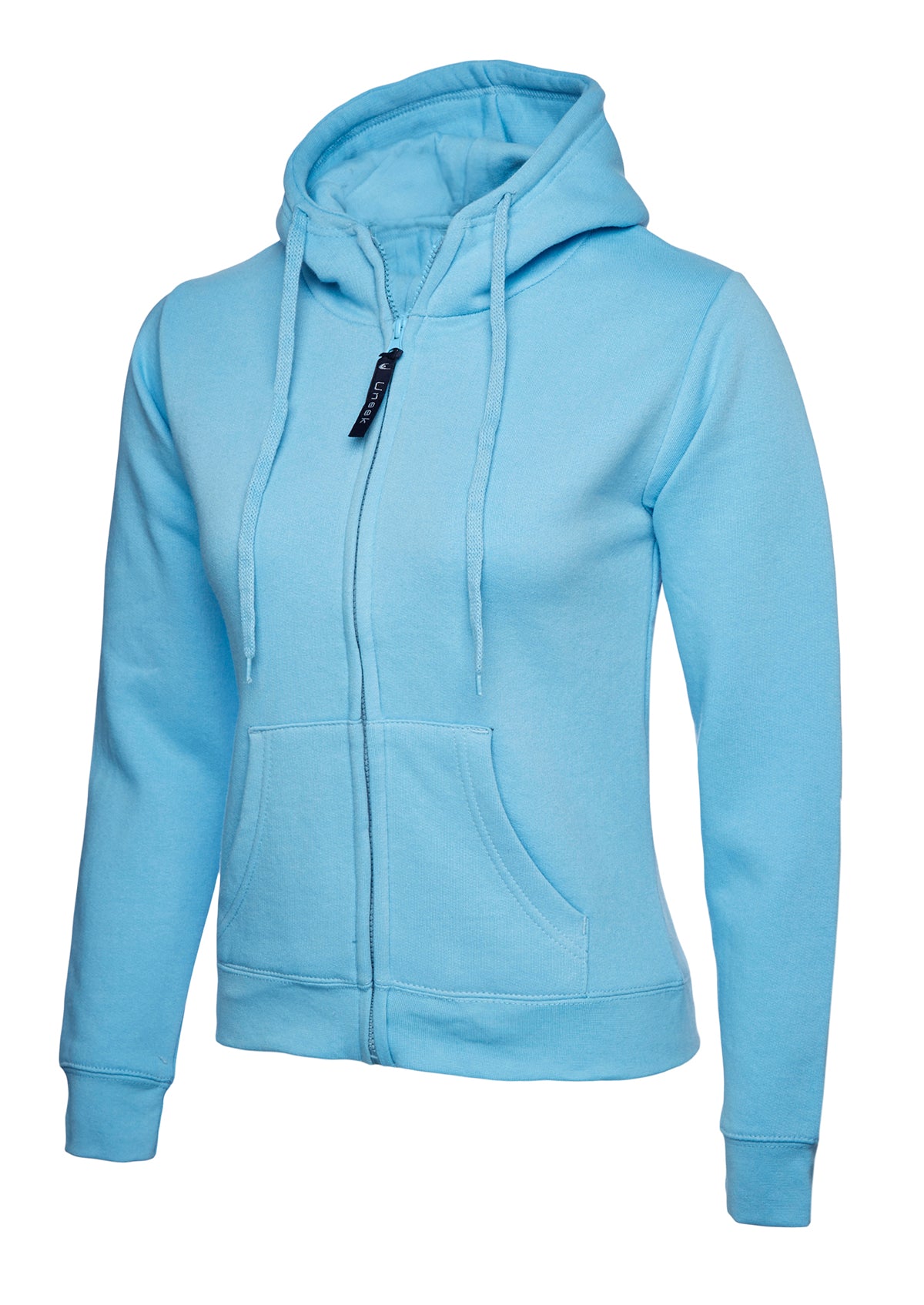 Ladies Classic Full Zip Hooded Sweatshirt - Sky - UC505