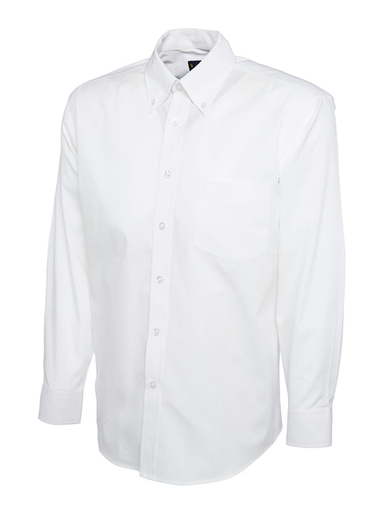 Mens Pinpoint Oxford Full Sleeve Shirt - White