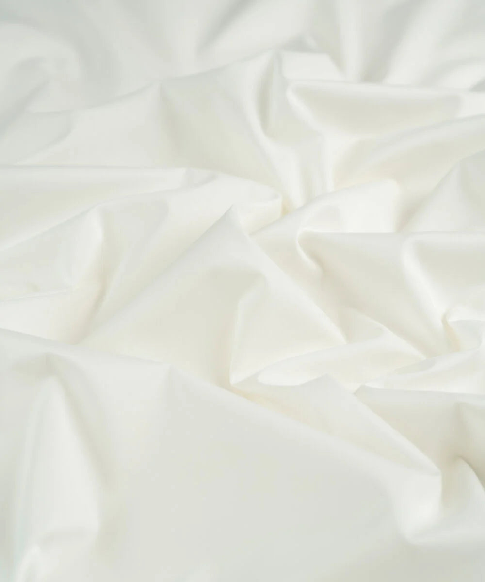 Premium Wash & Wear Boski Suit - Pure White