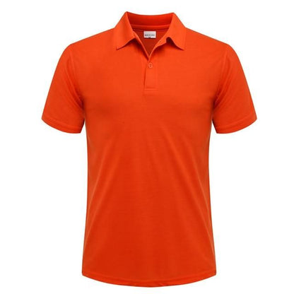 Polo Collar Tipping Men's Polo Shirt In Orange