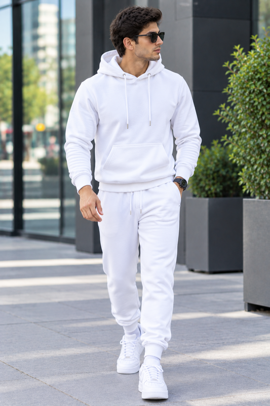 Premium Winter Track Suit - White