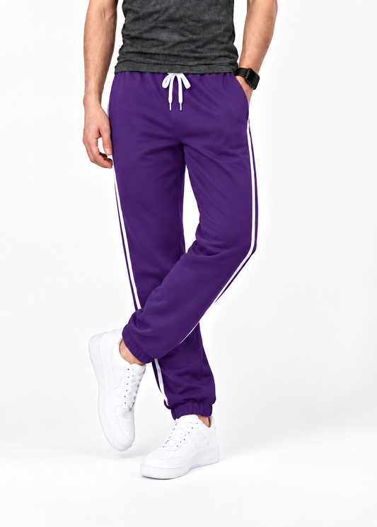 Men’s  Jogger Trousers , Comfortable & Stylish Purple