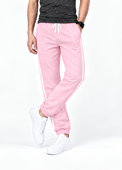 Men’s Jogger Trousers , Comfortable & Stylish Light Pink