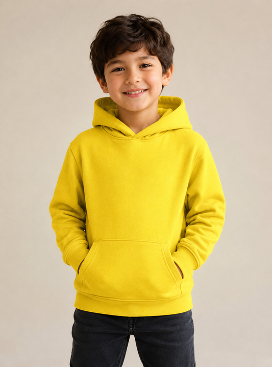 Kids Hooded Sweatshirt - Yellow - UC503