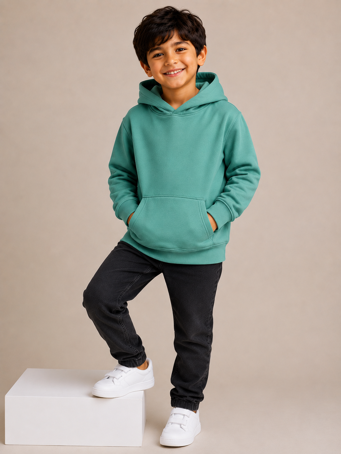 Kids Hooded Sweatshirt - Jade - UC503