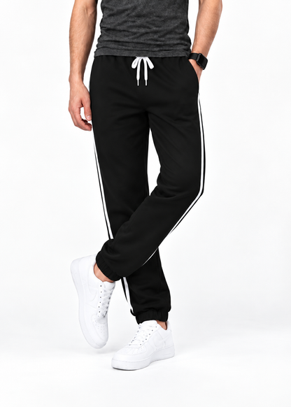 Men’s  Jogger Trousers , Comfortable & Stylish Black