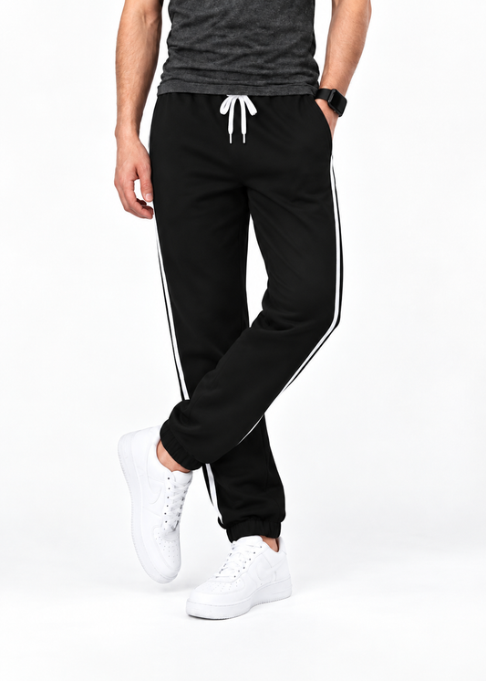 Men’s  Jogger Trousers , Comfortable & Stylish Black
