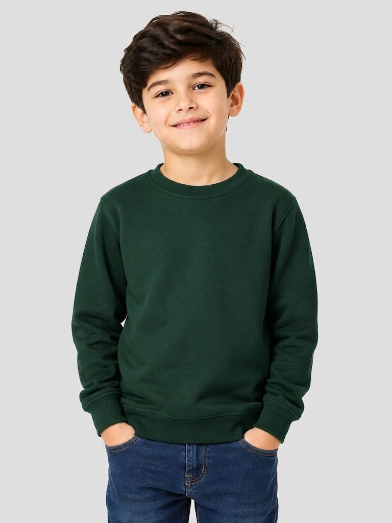 The UX Children's Sweatshirt - Bottel Green
